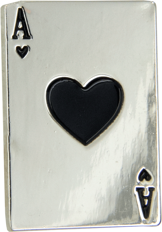 Heart Card Pin, Silver - Silver (1038x1038), Png Download