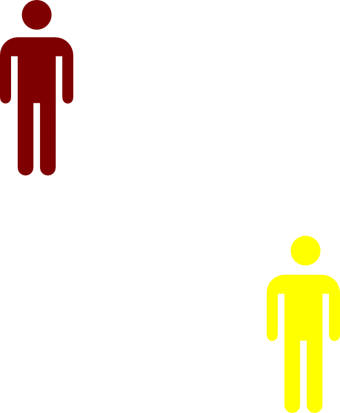 Different Colored People Clip Art At Clker - Stop Sign (492x598), Png Download