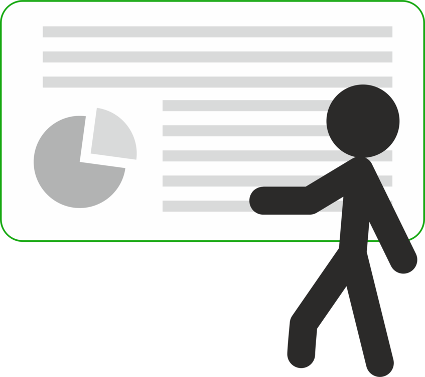 Presentation Diagram Free Commercial Clipart - Stick Figure Presenting (847x750), Png Download