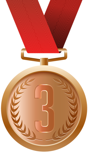 Trophies And Medals, Certificate, Logo Design, Clip - Bronze Medal Clipart (346x600), Png Download