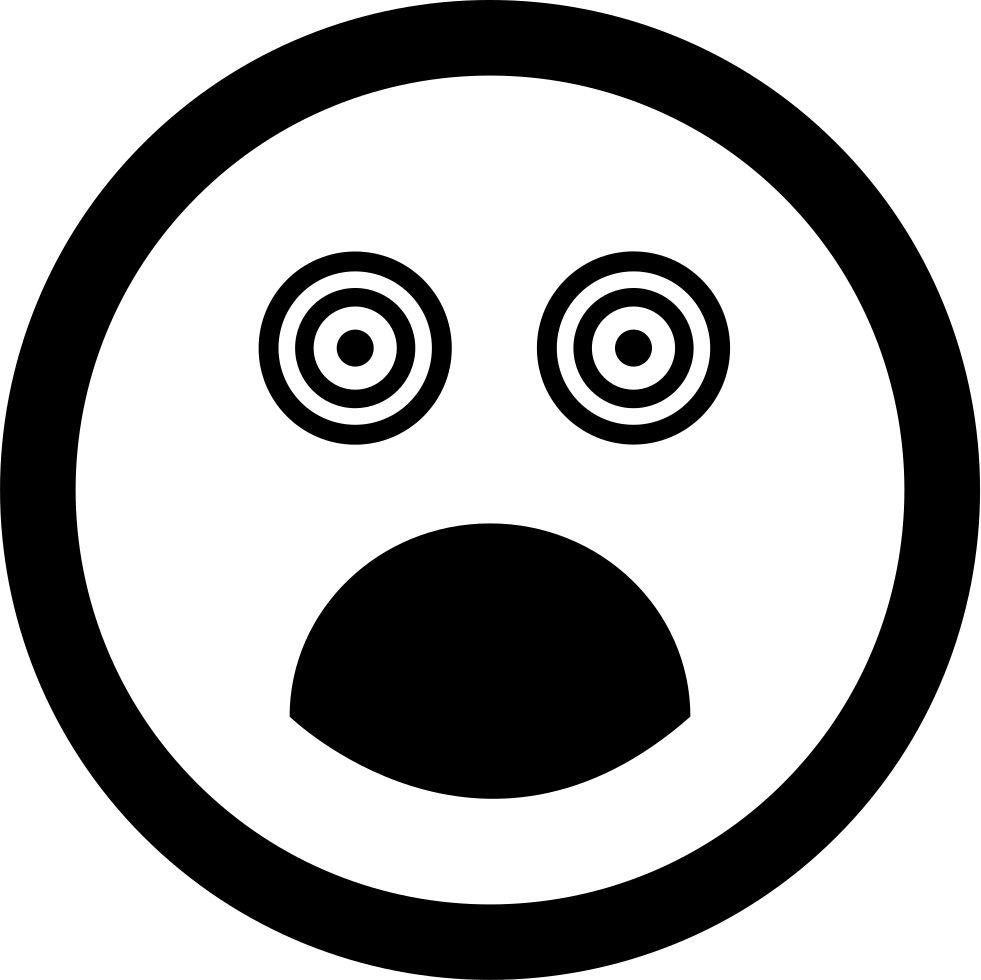 Surprised Square Face With Eyes And Mouth Opened Comments - Smile Icon (981x980), Png Download
