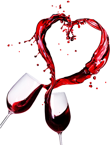 Before Brock Lindsay Was A Wine Maker, And Vineyard - Wine Glasses With Hearts (600x600), Png Download