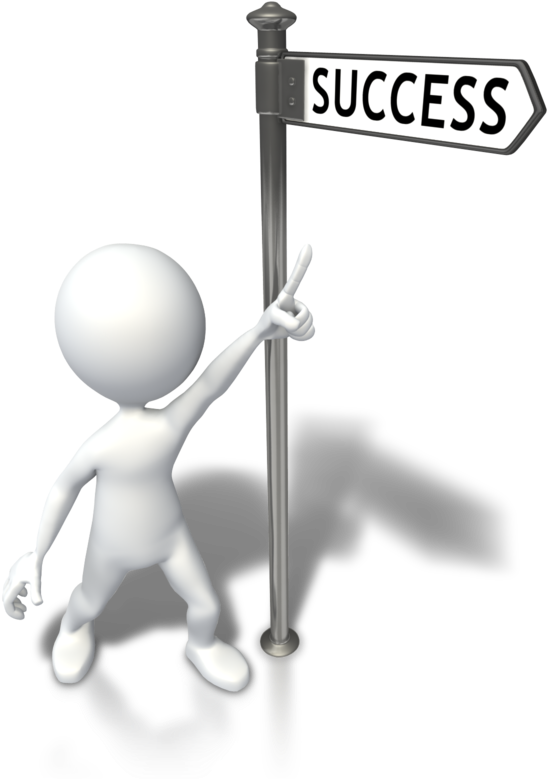 Success Stick Figure (725x800), Png Download