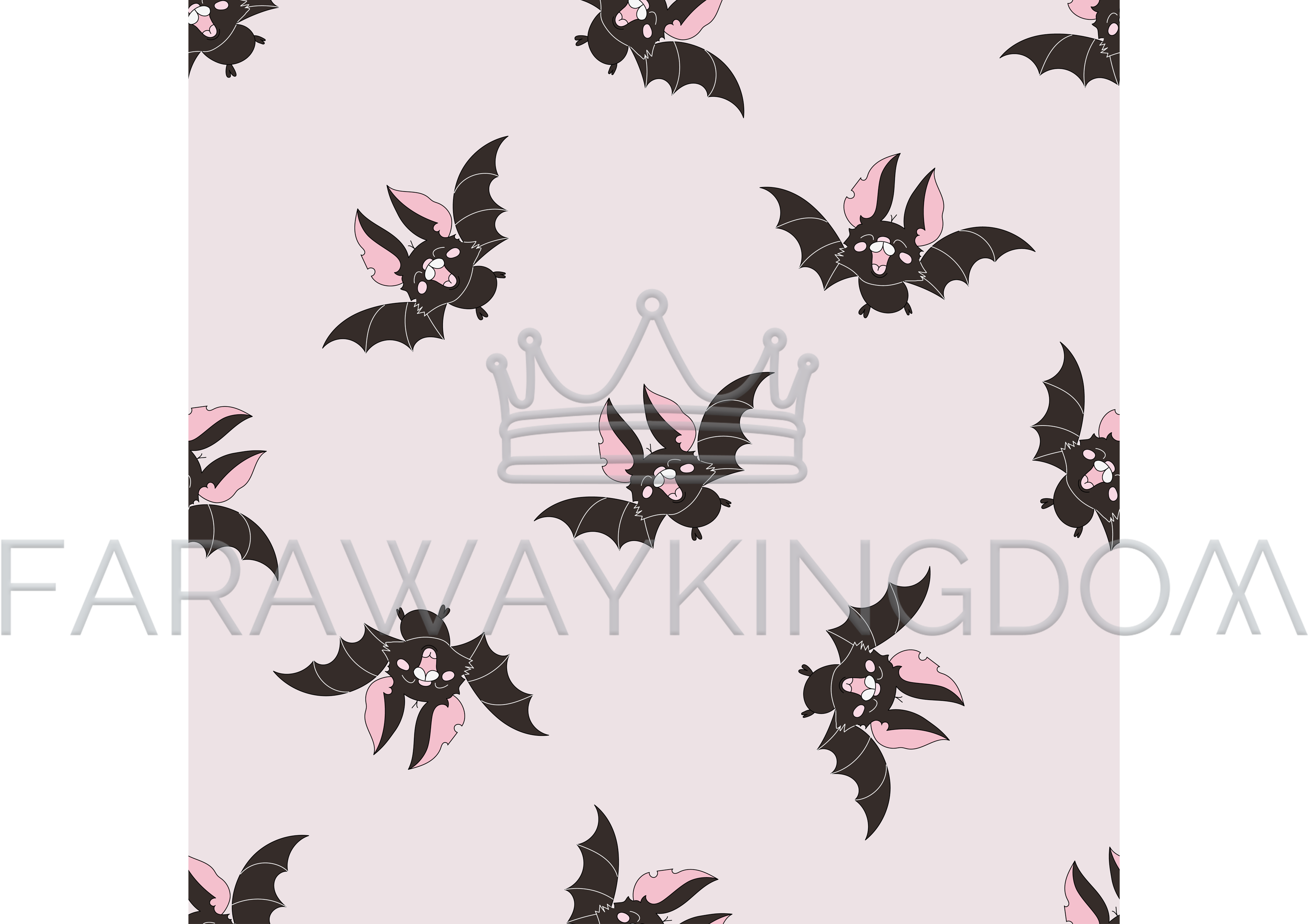 Black Bat Halloween Vector Illustration Seamless Pattern - Design (3508x2480), Png Download