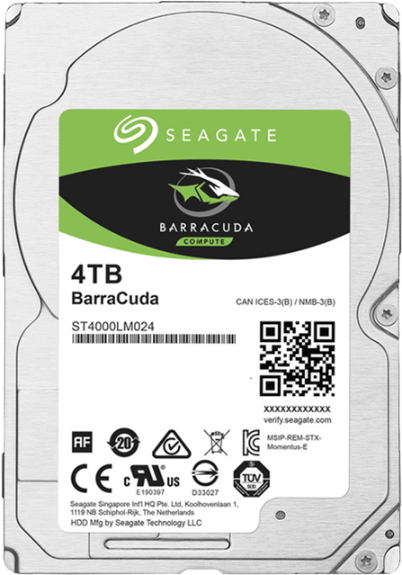 4tb Barracuda St4000lm024, 5400 Rpm, Sata 6gb/s, 128mb - Seagate Barracuda 5tb 2.5 (700x700), Png Download