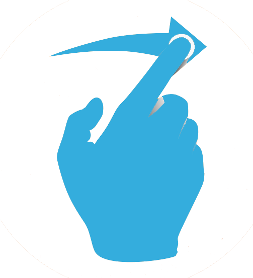 Swipe - Arrow (1000x600), Png Download