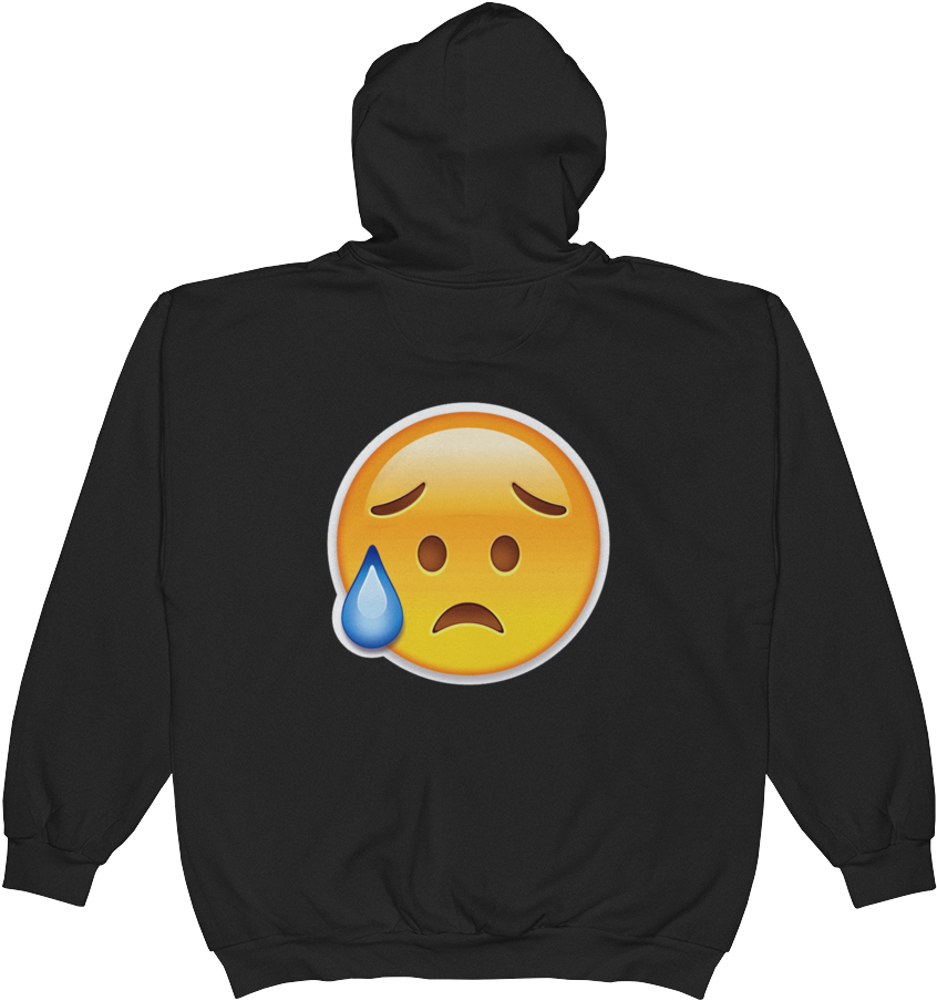 Emoji Zip Hoodie - Sweatshirt (1000x1000), Png Download