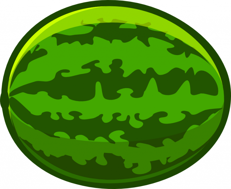 Whole Watermelon Clipart Free To Use Public Domain - Clipart Of A Watermelon (768x628), Png Download