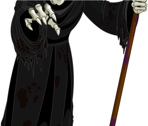 Reaper Clipart Halloween Skeleton Head - Clip Art (640x480), Png Download