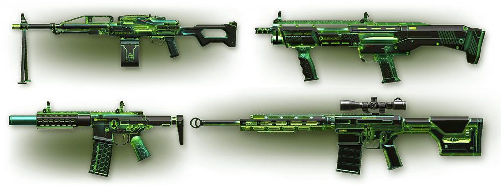 Nuclear Lmg Kapow, Nuclear Cv-12, Nuclear Honey Badger, - Warface Special Operations Rewards (1015x387), Png Download