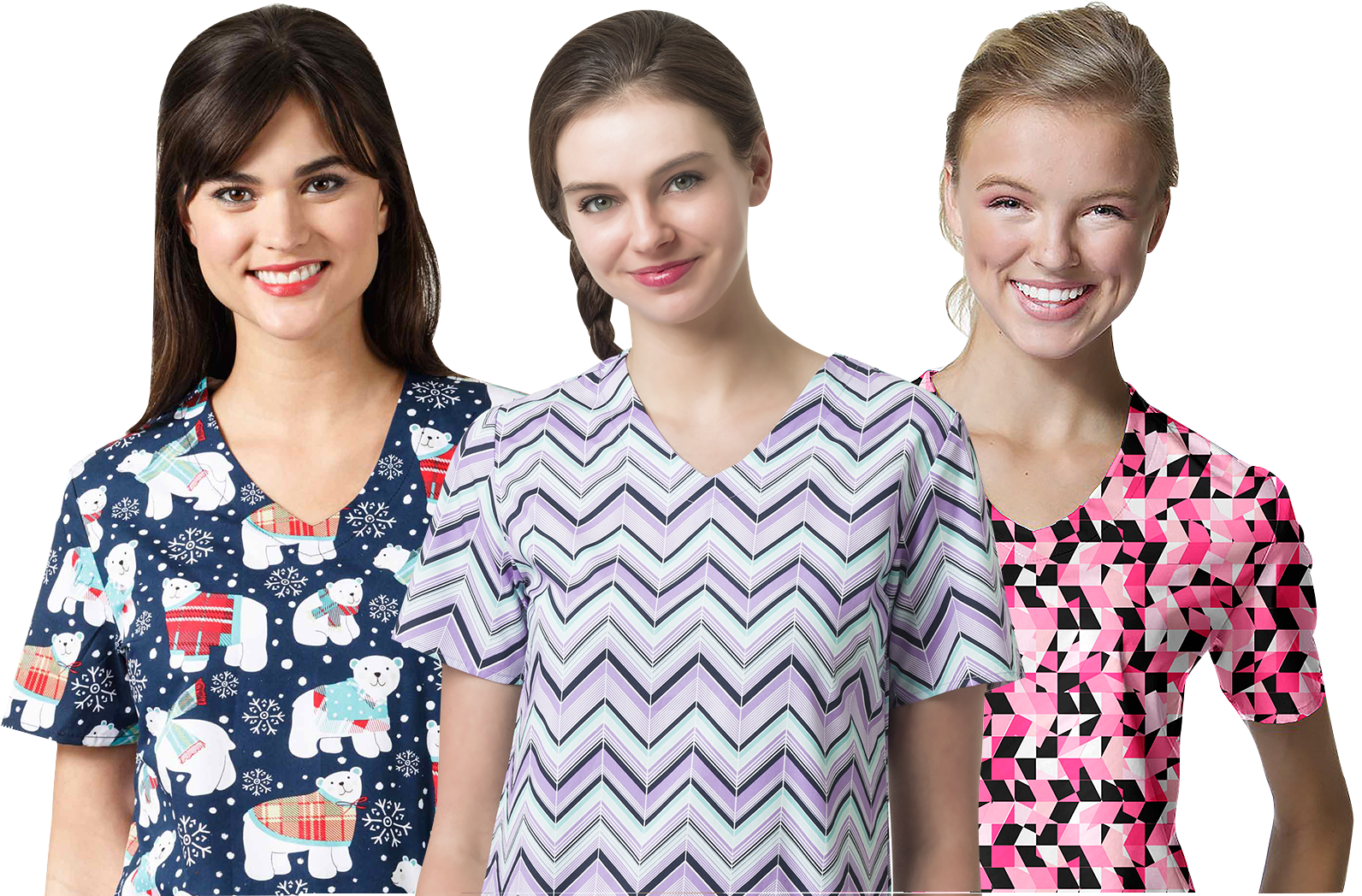 Zoe Chloe Scrubs Models - Zoe Chloe Scrub Tops (1600x1067), Png Download