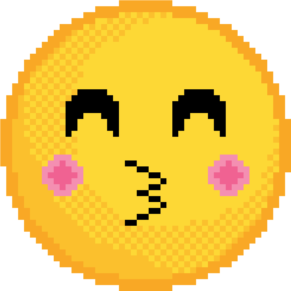 Blushing Kiss - Neptune Planet Pixel Art (1159x1159), Png Download