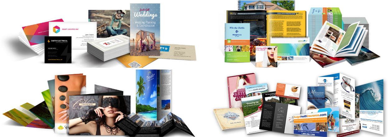 Photo Collage Printing Collage 4 Discovery Printing - Sample Brochure (1280x450), Png Download