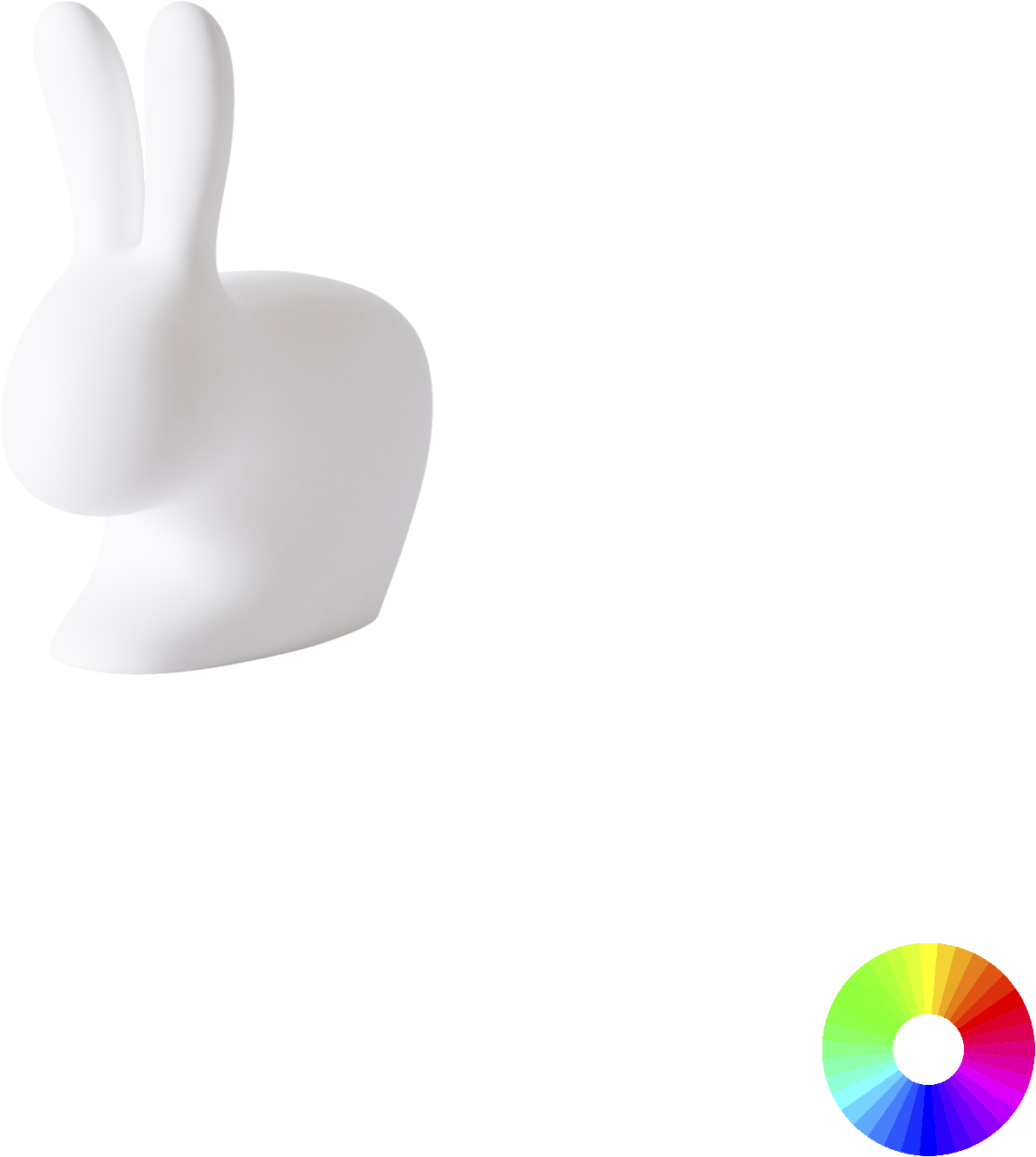 01 Qeeboo Rabbit Lamp Xs By Stefano Giovannoni - Rabbit (2048x2048), Png Download