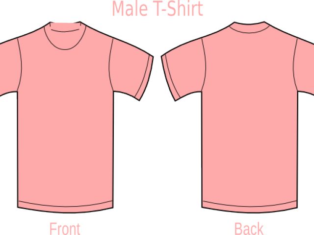 Polo Shirt Clipart Pink Shirt - Polo Shirt Template Gray (640x480), Png Download