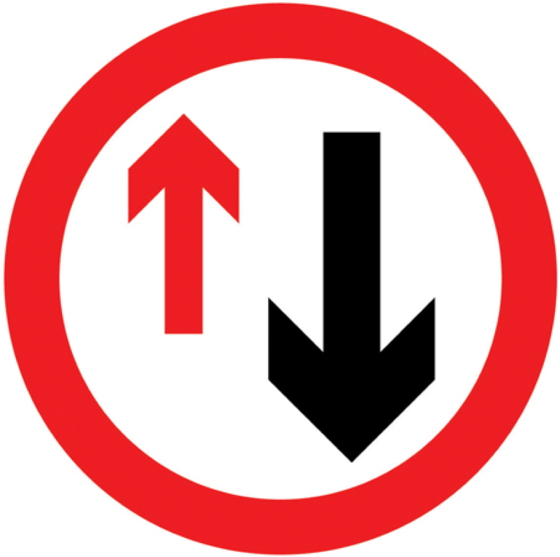 Give Way Road Sign (1016x1016), Png Download