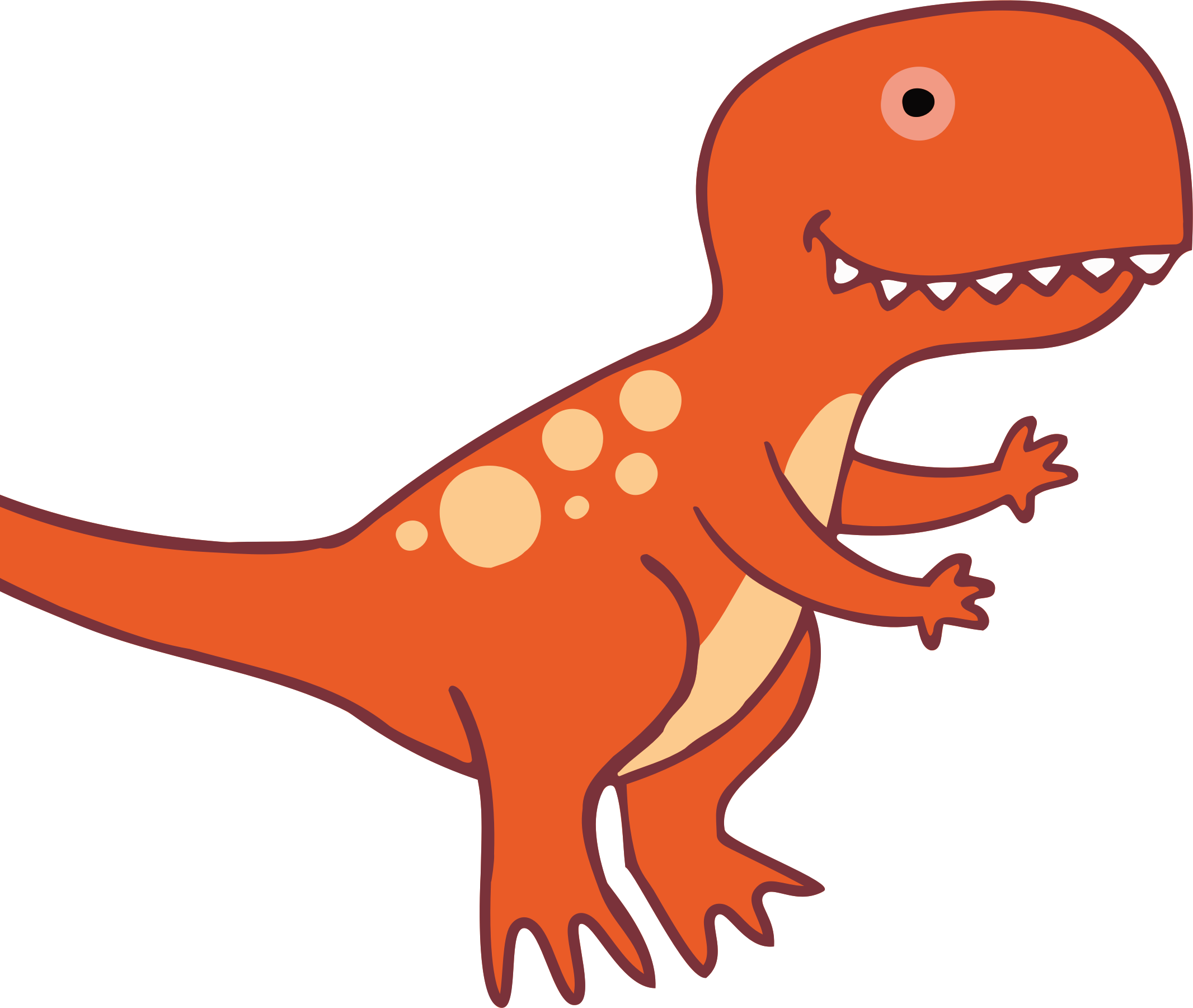 Big Image - Dinosaur Clipart (2132x1801), Png Download