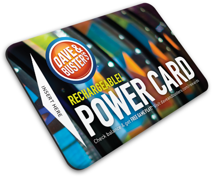 Always Swipe Your Power Card® - Dave Buster S (700x586), Png Download