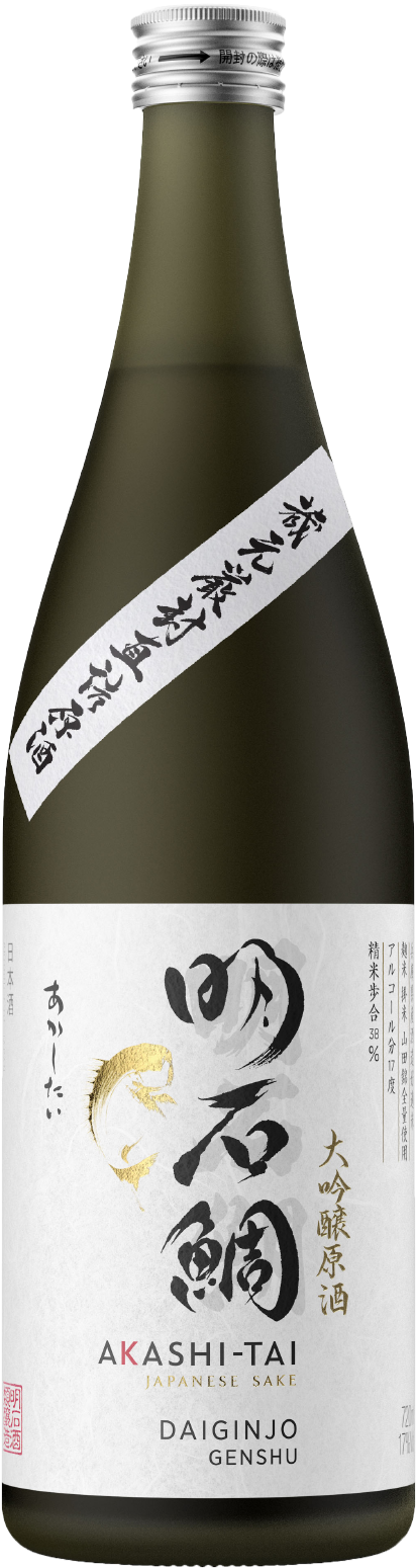 Daiginjo Genshu Is A Luxuriously Aromatic, Medium Bodied - Akashi Tai Daiginjo Sake (476x1686), Png Download