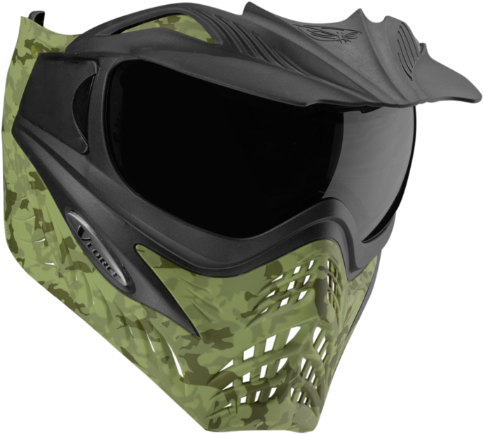 V-force Grill Paintball Mask Se Jungle Camo Green - Desert Camo V Force Grillz (700x629), Png Download