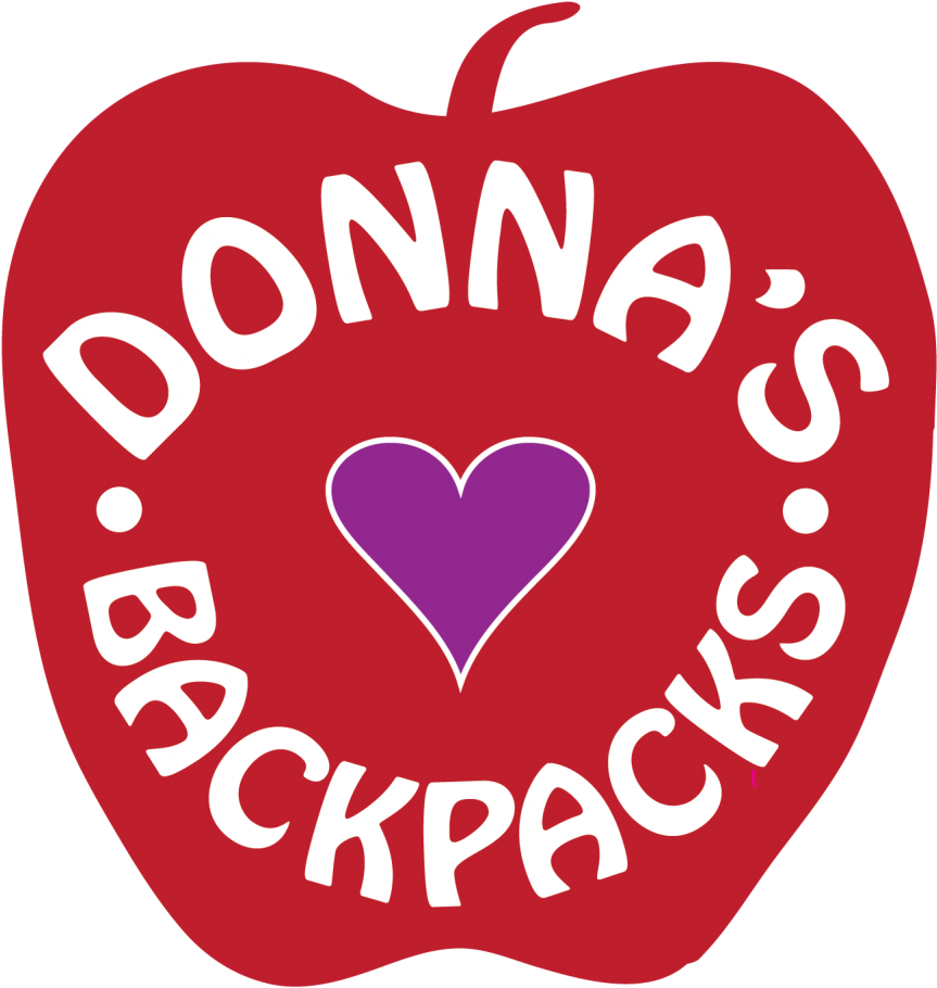 Donna's Backpacks - Heart (939x1024), Png Download