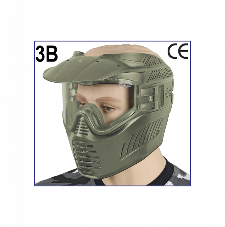 Mask - Casco Paintball Ventilador (744x750), Png Download
