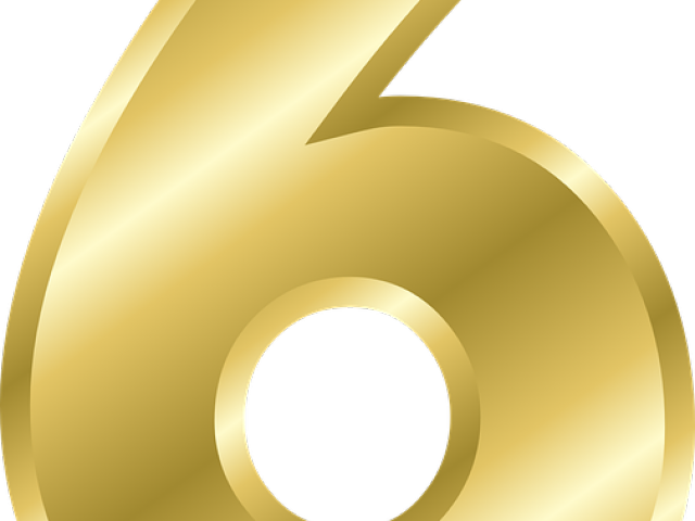 Numbers Clipart Six - Circle (640x480), Png Download