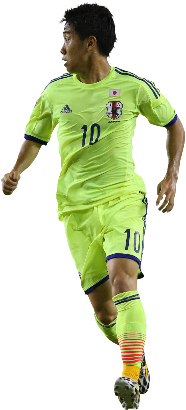 Shinji Kagawa Render - Kick Up A Soccer Ball (652x1435), Png Download
