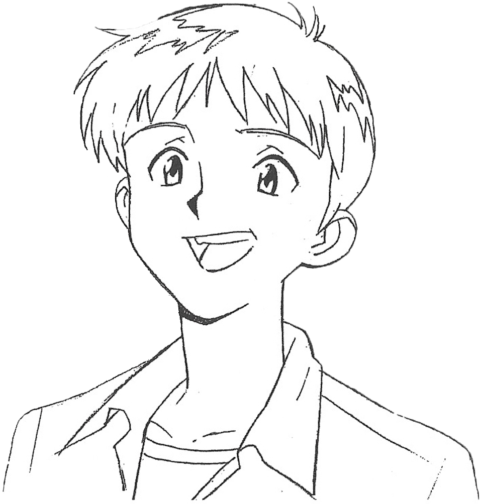 Have An Adorable Transparent Shinji C - Cartoon (1069x1065), Png Download