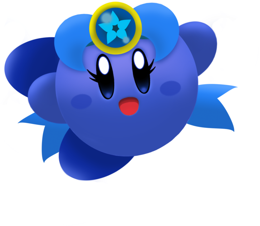 Hykirby 2 By Water Kirby-dbzmlfa - Cartoon (894x894), Png Download