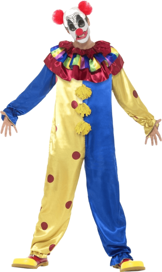 Adult Goosebumps Clown Fancy Dress Costume - Goosebumps To Werewolf Costume (600x951), Png Download