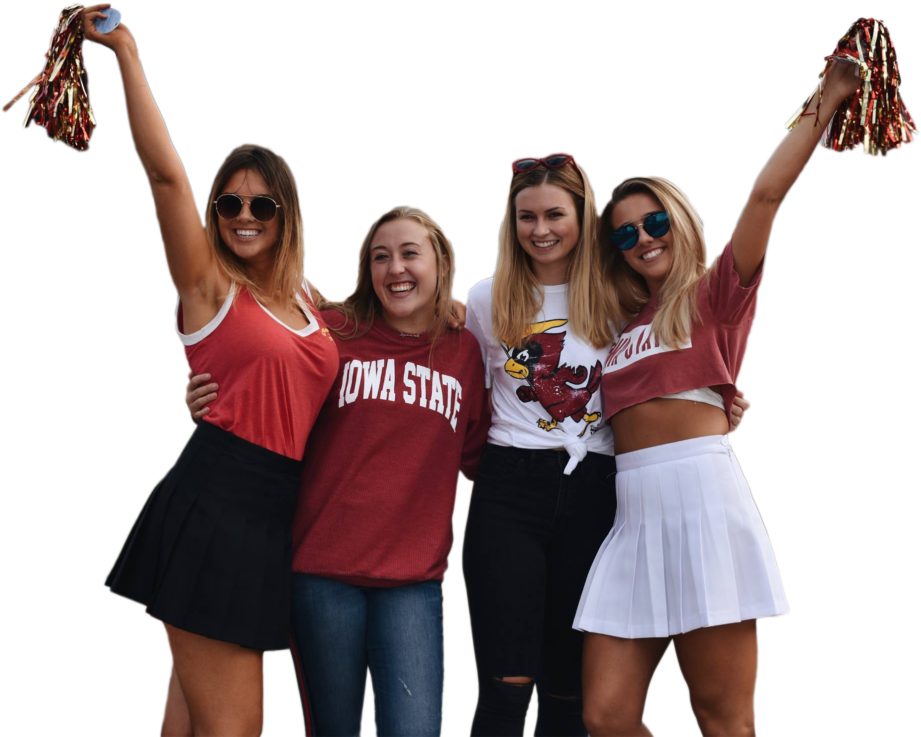 Iowa State University™ - Girl (1019x800), Png Download