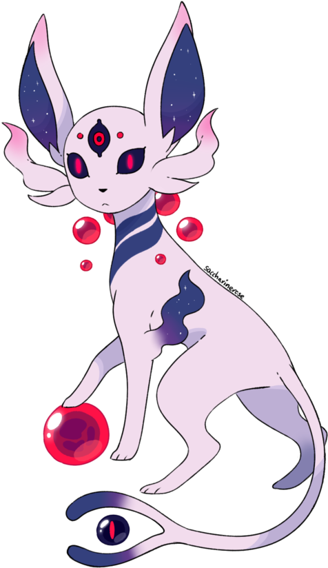 Quick, Random Designs For Mega Evolutions Of Espeon - Espeon As Dragon (533x960), Png Download