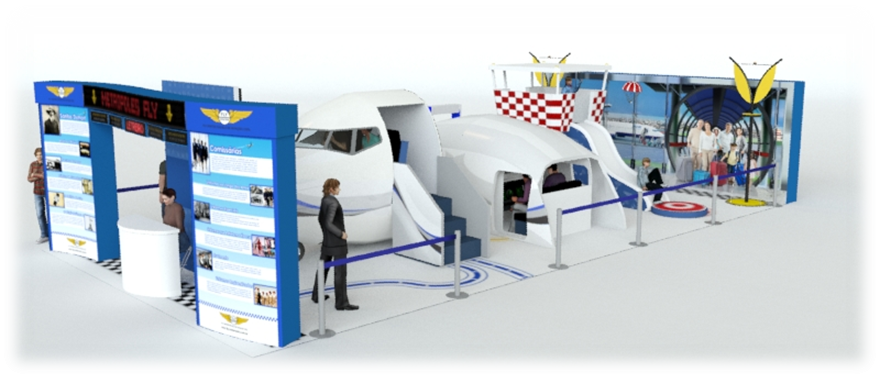 Entre Elas, Estão Três Simuladores De Voo, Utilizados - Airplane (880x378), Png Download