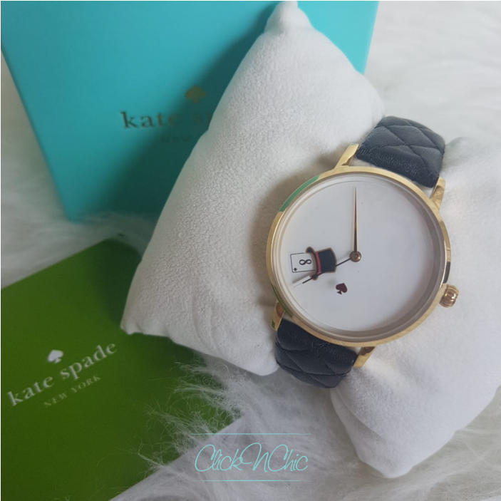 Kate Spade Ksw1214 New York Leather Strap Metro Watch - Analog Watch (702x1080), Png Download