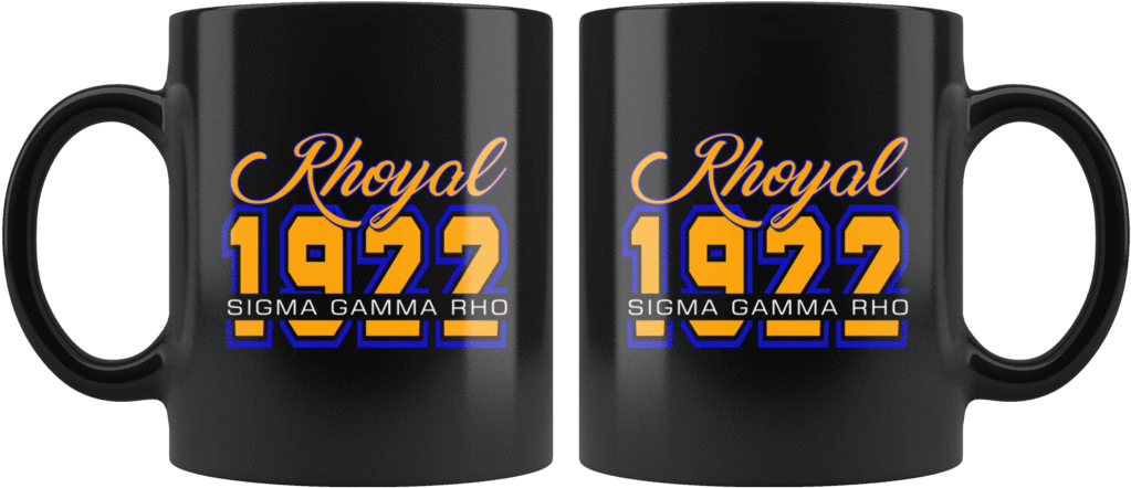 Sigma Gamma Rho Black Mug - Mug (1024x1024), Png Download