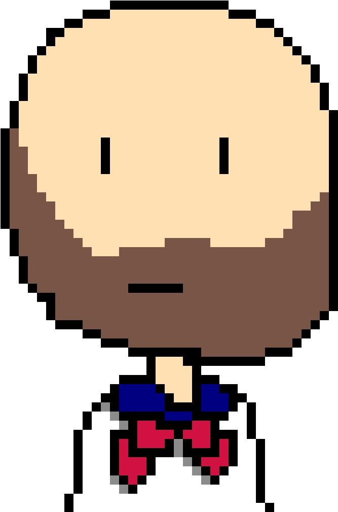 Weeaboo - Minecraft Derp Pixel Art (1152x1152), Png Download