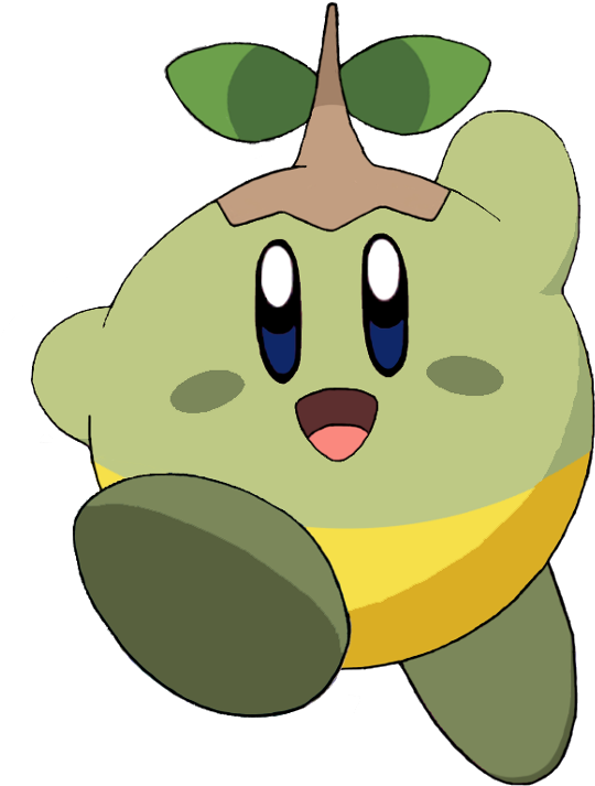 Turtwig Kirby - Kirby Nintendo (731x832), Png Download