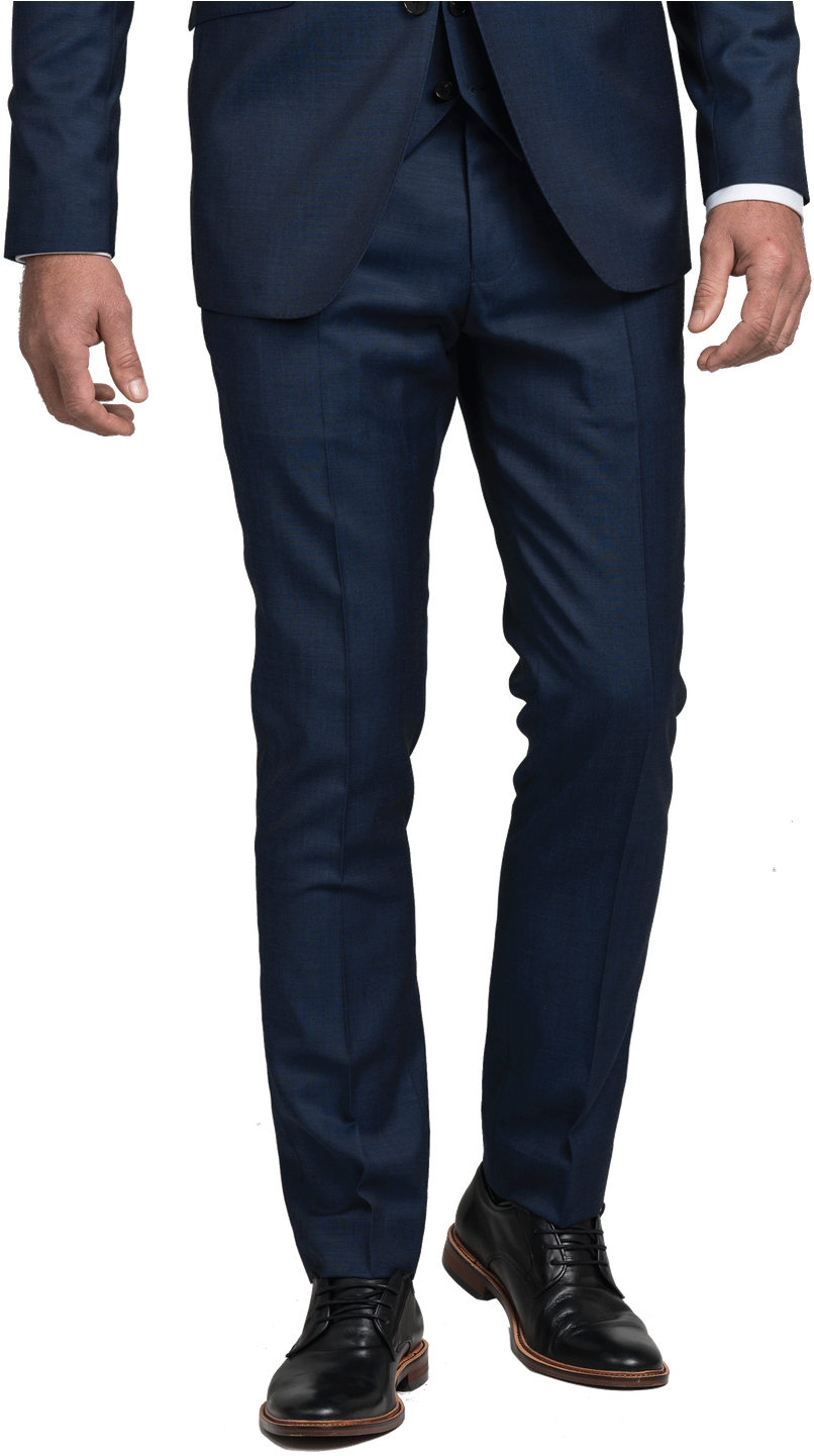 Get The Newton Texture Trouser In Blue Online - Men's Regular Cut Jeans (960x1440), Png Download