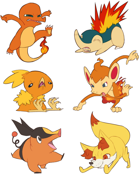Chimchar On Tumblr Png Torchic Charmander And Turtwig - Tikki Eating Cookie (500x619), Png Download