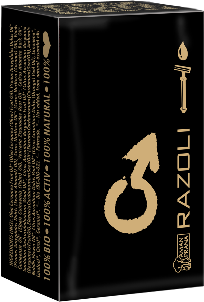 Download Amanprana Razoli Shaving Oil Man Package - Huile Rasage Femme (787x1080), Png Download