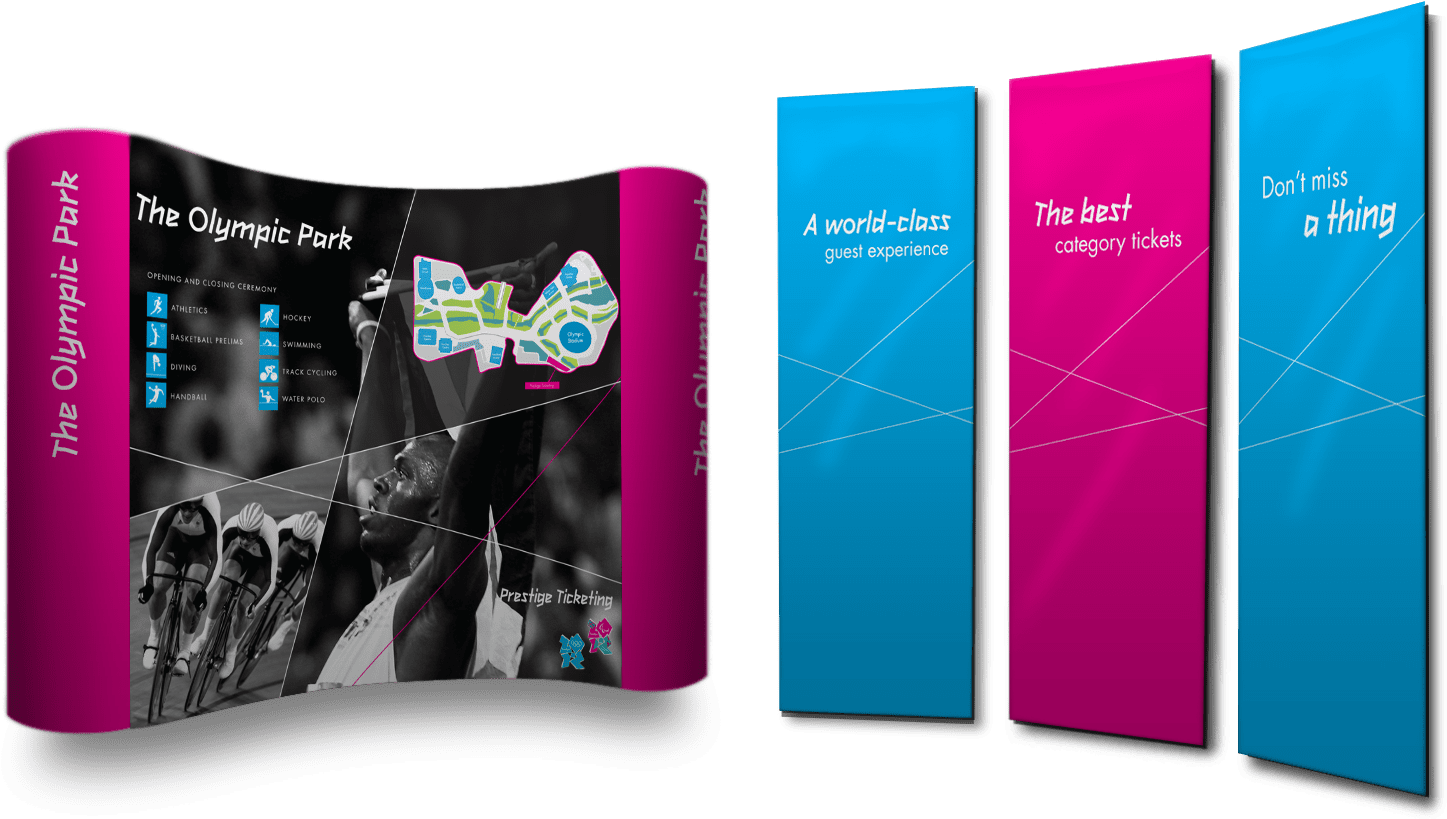 Prestige Ticketing Branded London 2012 Banner Design - Graphic Design (1456x824), Png Download