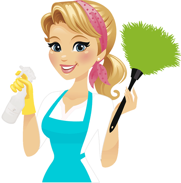 Cleaner2 - Cleaning Lady Clipart (600x604), Png Download