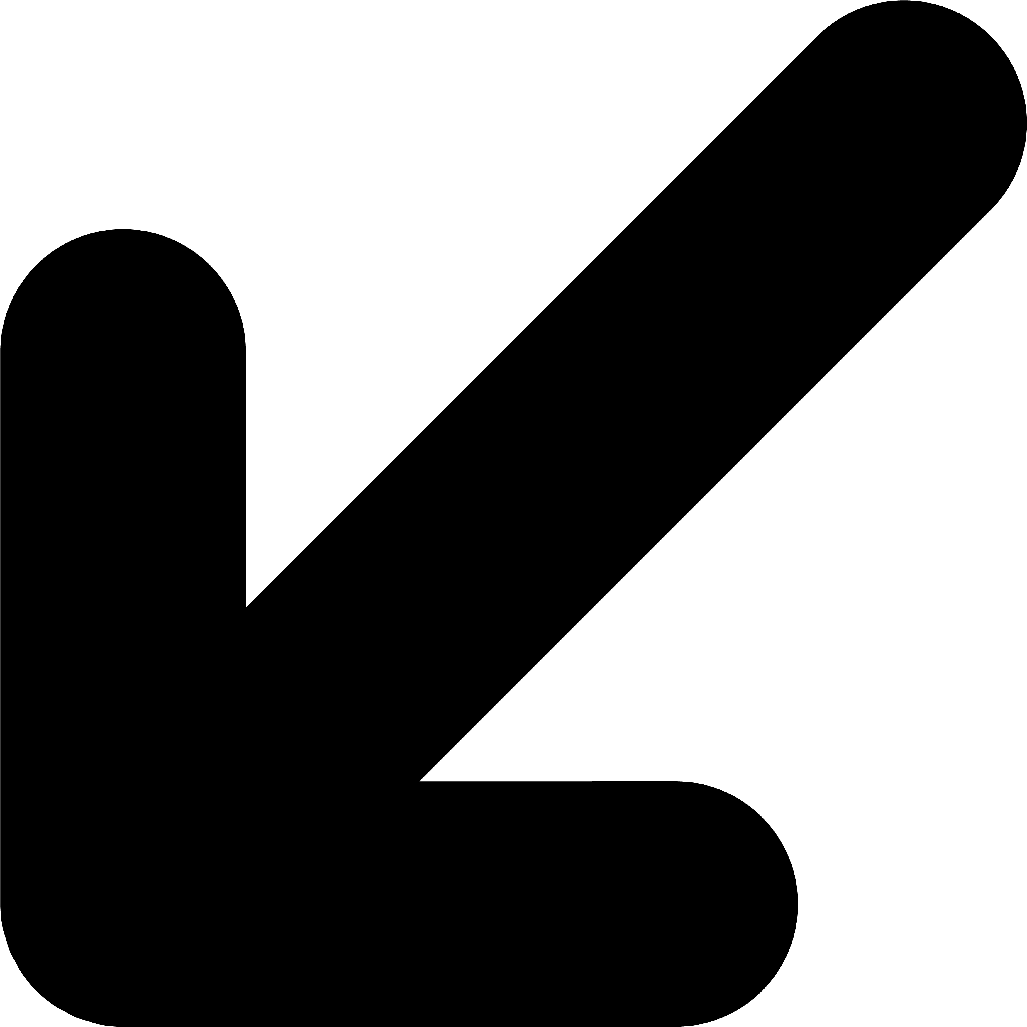 Previous Button Clipart Black Arrow - Arrow With Rounded Edges Png (720x720), Png Download