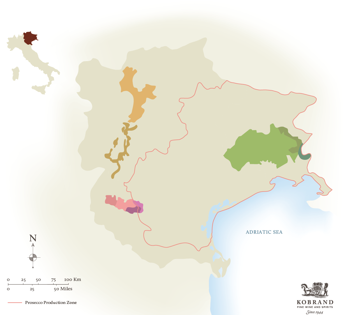 Northeast Italy - Atlas (1184x1082), Png Download