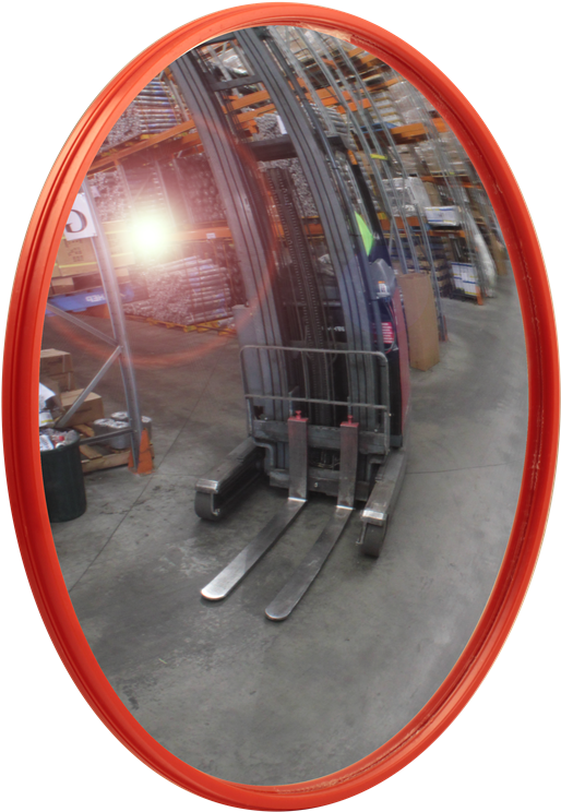 Builders Edge Safety 45cm Domed Safety Mirror - Blind Spot Mirror Warehouse (800x800), Png Download