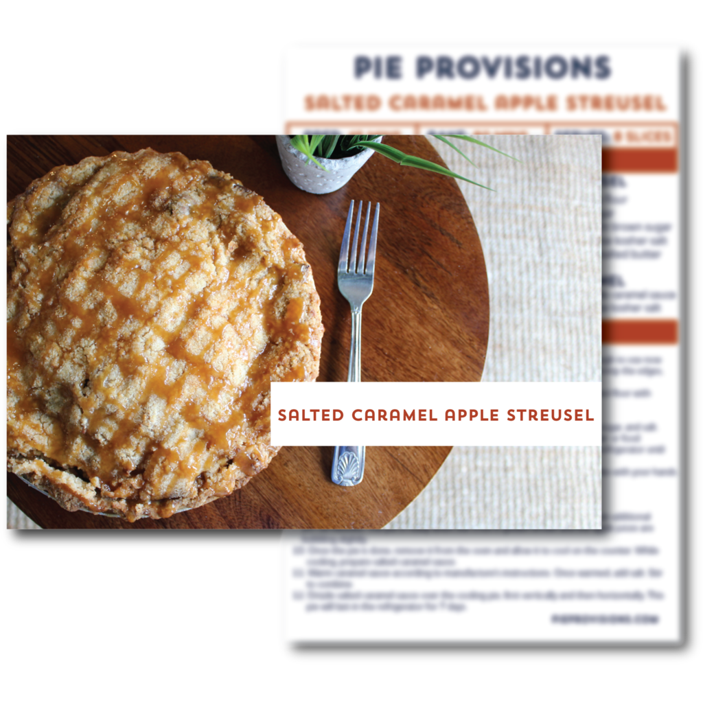 Salted Caramel Apple Streusel Recipe Card - Mince Pie (1024x1024), Png Download