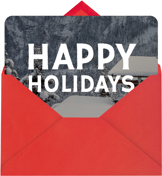Airbnb Christmas Card (800x875), Png Download