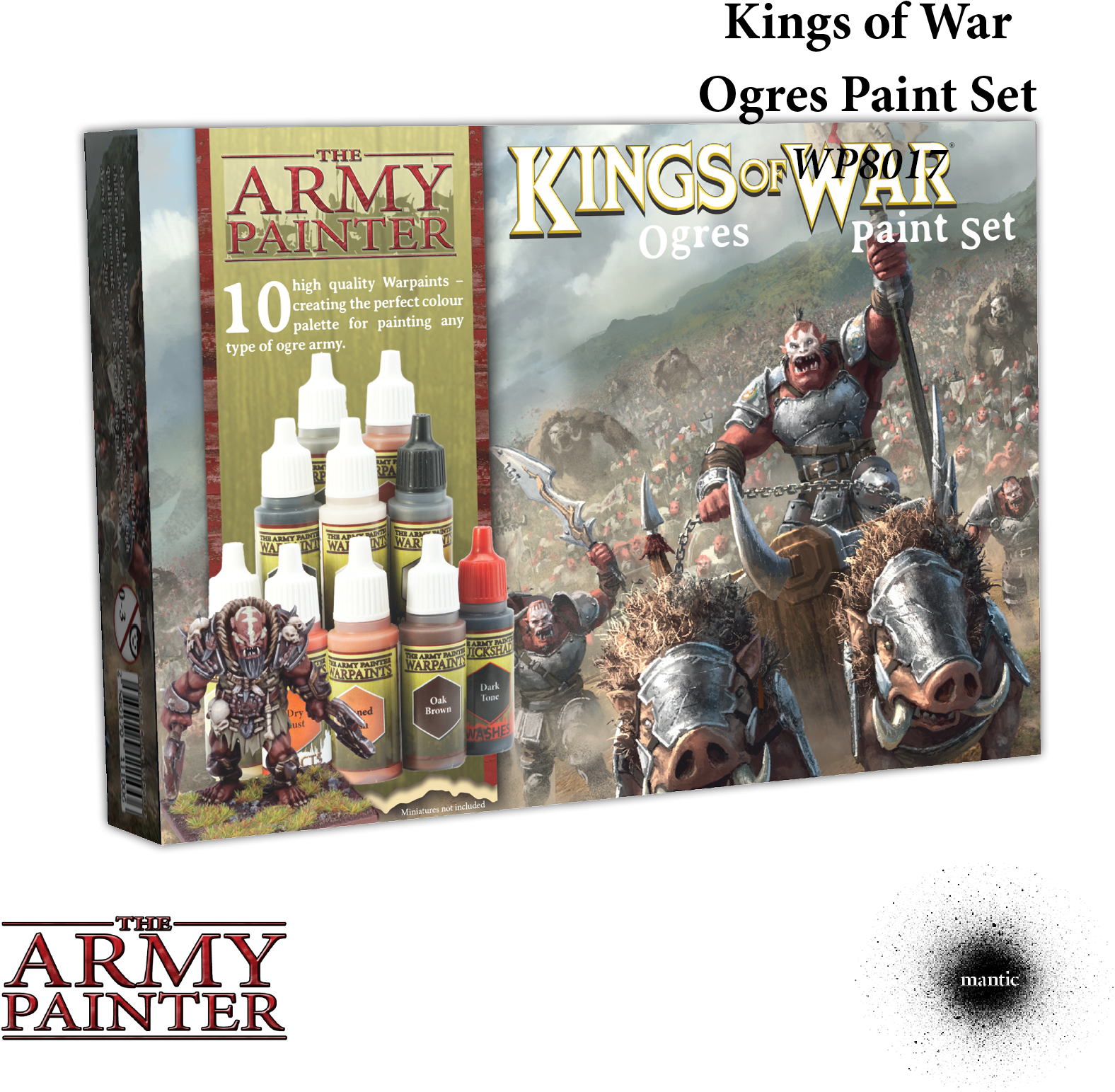 Warpaints Kings Of War Greenskins Paint Set £19 - Warpaints Kings Of War Ogres Paint Set (1707x1707), Png Download