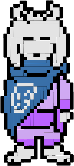 For Ut Lovers And Dreemurr Reborn Fans - Pixel Art Undertale Toriel (768x768), Png Download